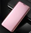 Clear view standing cover for Samsung Galaxy A80 pink